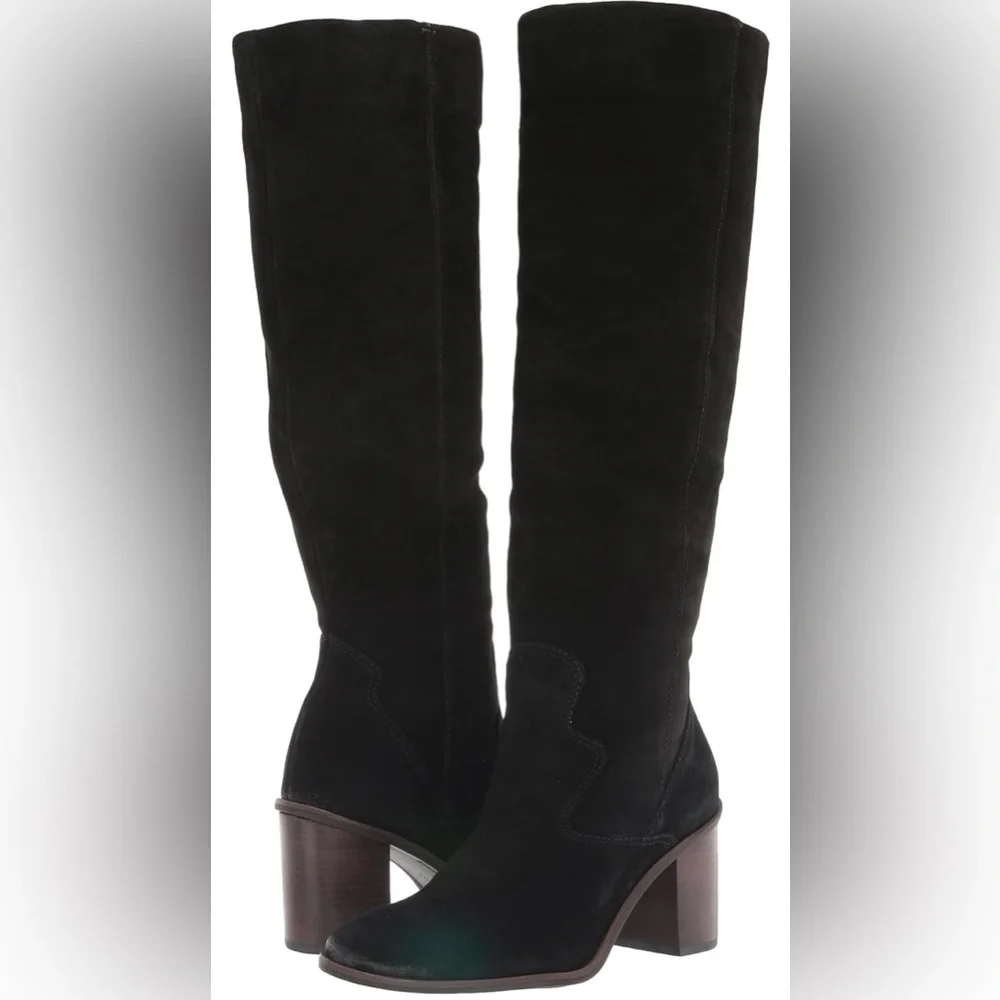 NIB Lucky Brand Jolna black suede boots, 7.5